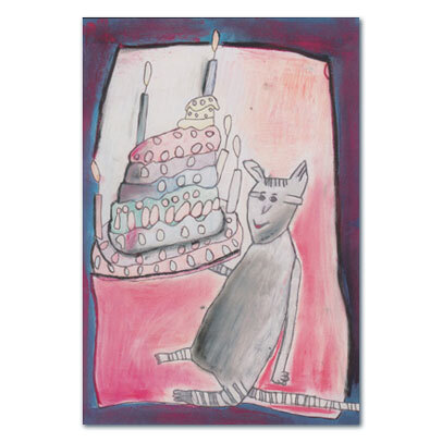 Geburtstagskarte Katze