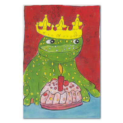 Geburtstagskarte Frosch